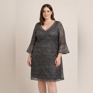 Kay Unger | Dresses | Kay Unger Tatum Mesh Lace Dress Size 2new Black Nwt |  Poshmark